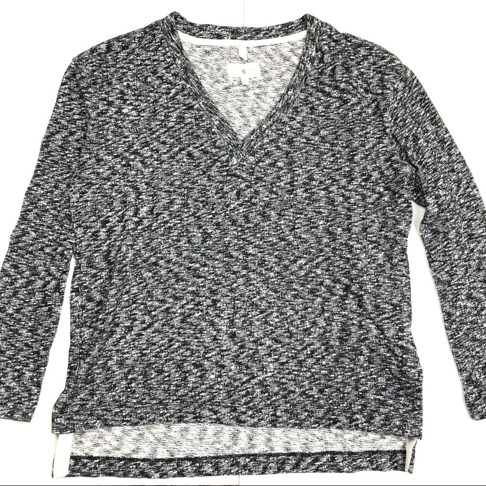 Lou & Grey Heathered Blue Gray Tunic Small